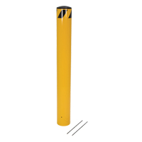 Pour-In-Place Bollards, Steel, 36-1/2" H x 5-9/16" W, Yellow WestPier