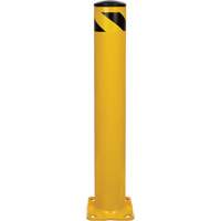 Safety Bollard, Steel, 36" H x 5-1/2" W, Yellow WestPier