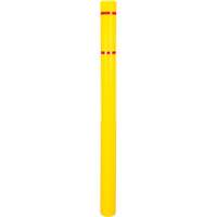Polyethylene Bollard Cover, 4-1/2" Dia. x 64" L, Red/Yellow WestPier