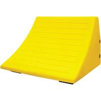 70 Ton Large Equipment Wheel Chock with Handle, Urethane, Yellow WestPier
