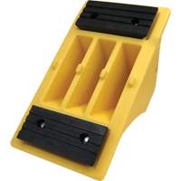 75 Ton Large Equipment Wheel Chock with Grip Pads, Urethane, Yellow WestPier