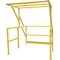 Mezzanine Safety Gate, 70" L x 77" H, 78" Raised, Yellow WestPier