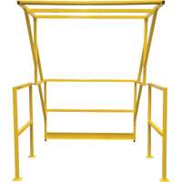 Mezzanine Safety Gate, 70" L x 77" H, 78" Raised, Yellow WestPier