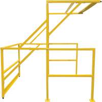Mezzanine Safety Gate, 70" L x 77" H, 78" Raised, Yellow WestPier