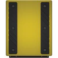 Checkers Safety Heavy-Duty Ultra Class Mining Wheel Chock, HDPE, Yellow, 14-1/2" W x 17-1/2" D x 16" H WestPier