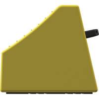Checkers Safety Heavy-Duty Ultra Class Mining Wheel Chock without Bracket, HDPE, Yellow, 14-1/2" W x 17-1/2" D x 16" H WestPier