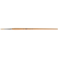 Pure White Bristle Round Marking Paint Brush, 7/32" Brush Width, White China, Wood Handle KP192 | WestPier