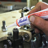 Security Check Paint Marker, 1.7 oz., Tube, White WestPier