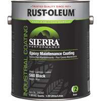 Sierra S60 Water-Based Epoxy Maintenance Coating Part 2 Base, Gallon, Black WestPier