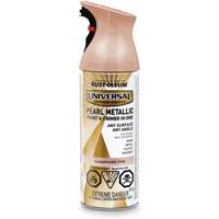 Universal&reg; Pearl Paint & Primer In One Spray Paint, Champagne Pink, Metallic, Aerosol Can WestPier