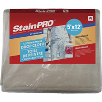 StainPro™ Drop Sheet, 12' L x 5' W, Cloth KR702 | WestPier