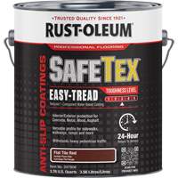 SafeTex&reg; Easy-Tread Acrylic Coating, 1 gal., Water-Based, Flat/Textured, Red WestPier