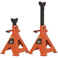 856A Jack Stands, Locking Handle/Ratchet, 6 Ton(s) Capacity, 15-1/2" - 24" H WestPier