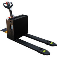 Fully Powered Electric Pallet Truck With  Stand-On Platform, 4500 lbs. Cap., 48" L x 30.25" W WestPier