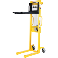 Manual Stacker, Hand Winch Operated, 770 lbs. Capacity, 60" Max Lift LV618 | WestPier