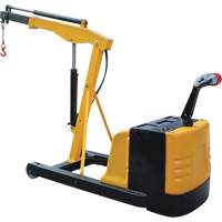 Electric Powered Floor Crane, 8.8' Lift, 1500 lbs. (0.75 tons), 44-1/4" Arm, 62-1/4" H WestPier