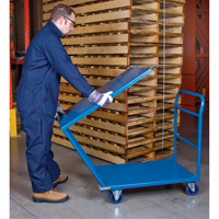 Shelf & Platform Truck, Steel, 24" W x 36" D x 40" H, 1300 lbs. Platform Capacity WestPier