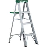 Commercial Duty Stepladders (2400 Series), 4', Aluminum, 225 lbs. Capacity, Type 2 WestPier