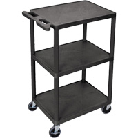 Chariot utilitaire, 3 tiers, 18" x 40" x 24", Capacit&eacute; 400 lb WestPier
