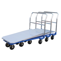 Platform Cart, 48" L x 24" W, 1500 lbs. Capacity, Mold-on Rubber Casters MF987 | WestPier