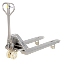 Pallet Truck, Stainless Steel, 48" L x 27" W, 5500 lbs. Capacity WestPier