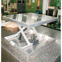 Lift-Tool Table Top Scissor Lift, 23" L x 22" W, Aluminum, 300 lbs. Capacity WestPier