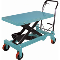 Heavy-Duty Hydraulic Scissor Lift Table, 39-3/8" L x 20-1/8" W, Steel, 1650 lbs. Capacity MJ523 | WestPier