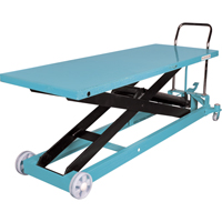 Heavy-Duty Hydraulic Scissor Lift Table, 80-1/8" L x 29-1/2" W, Steel, 2200 lbs. Capacity MJ525 | WestPier