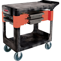 Maintenance Tool Cart, 2 Drawers, 38" L x 19-1/4" W x 33-3/8" H, Black MK744 | WestPier
