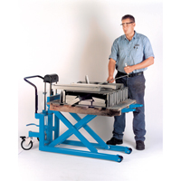 Hydraulic Skid Scissor Lift/Table, 42-1/2" L x 20-1/2" W, Steel, 1000 lbs. Capacity WestPier