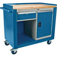 Industrial Duty Mobile Service Workbenches, Wood Surface WestPier