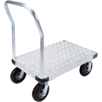 Aluminum Platform Truck, 24" W x 36" L, 1400 lbs. Cap., Pneumatic Wheels WestPier