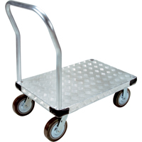 Aluminum Platform Truck, 24" W x 36" L, 4000 lbs. Cap., Polyurethane Wheels WestPier