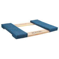 Cadre de socle roulant en bois dur &agrave; bouts avec tapis, Cadre en Bois, 18" la x 24" lo, Capacit&eacute; 900 lb WestPier