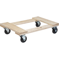 Socle roulant en bois dur, Roues en Polyol&eacute;fine, Capacit&eacute; de 900 lb, 18" la x 24" p x 7" h WestPier