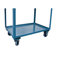 Chariots de service &agrave; bordure profonde, 2 Tiers, 24" la x 47" h x 36" p, Capacit&eacute; 1200 lb WestPier