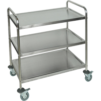 Chariot &agrave; tablettes, 3 Tiers, 21" la x 37" h x 23-1/2" p, Capacit&eacute; 200 lb WestPier