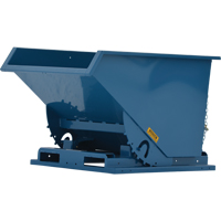 Self-Dumping Hopper, Steel, 3/4 cu.yd., Blue MN955 | WestPier