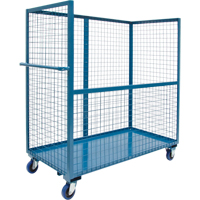 Wire Mesh Stock Truck, Steel, 24" x 55" x 36", 1200 lbs. Capacity WestPier