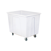 Box Truck, White Polyethylene, 46" L x 34" W x 40" H, 25 cu. Ft. Volume, 600 lbs. Capacity WestPier
