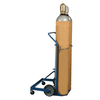 Professional Double Gas Cylinder Truck CC-2, Mold-on Rubber Wheels, 16-7/8" W x 7-1/4" L Base, 500 lbs. MO345 | WestPier