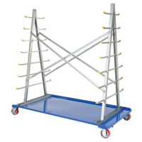 A-Frame Bar & Pipe Cart, Steel, 36-3/4" W x 73-3/4" D x 72-1/2" H, 2000 lbs. Capacity MO514 | WestPier