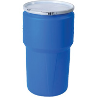 Nestable Polyethylene Drum, 14 US gal (11.7 imp. gal.), Open Top, Blue MO768 | WestPier