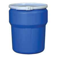 Nestable Polyethylene Drum, 10 US gal (8.33 imp. gal.), Open Top, Blue WestPier