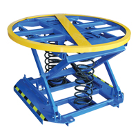 Spring-Operated Pallet Lifter, 43-5/8" L x 43-5/8" W, 4400 lbs. Cap. MO787 | WestPier