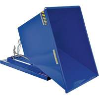 Self-Dumping Hopper, Steel, 1 cu.yd., Blue WestPier