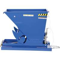 Conteneur autobasculeur, Acier, 1/3 vg³, Bleu WestPier