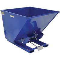 Self-Dumping Hopper, Steel, 2 cu.yd., Blue WestPier