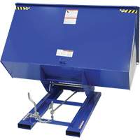 Self-Dumping Hopper, Steel, 3 cu.yd., Blue WestPier