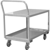 Industrial Grade Low Profile Shop Cart, 2 Tiers, 24-1/8" W x 40-3/4" D x 38-1/8" H, 1200 lbs. Cap. MO999 | WestPier